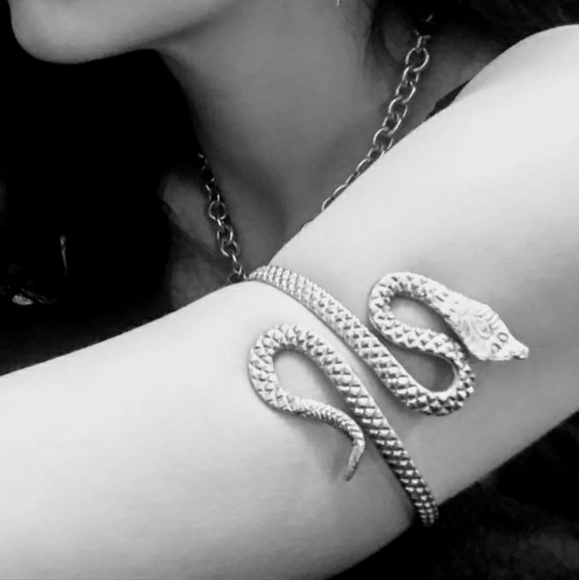 Antique snake arm cuff